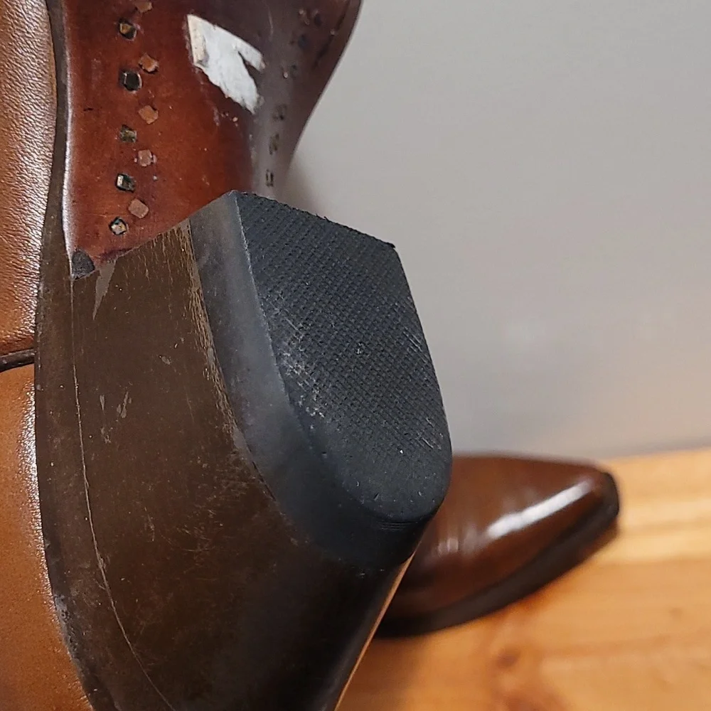 Women's Resistol Brown leather cowboy boots size 9 - Picture 6 of 15